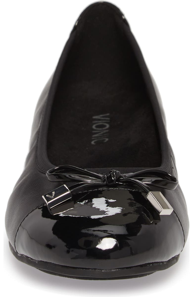 Vionic 'Minna' Leather Flat, Alternate, color,