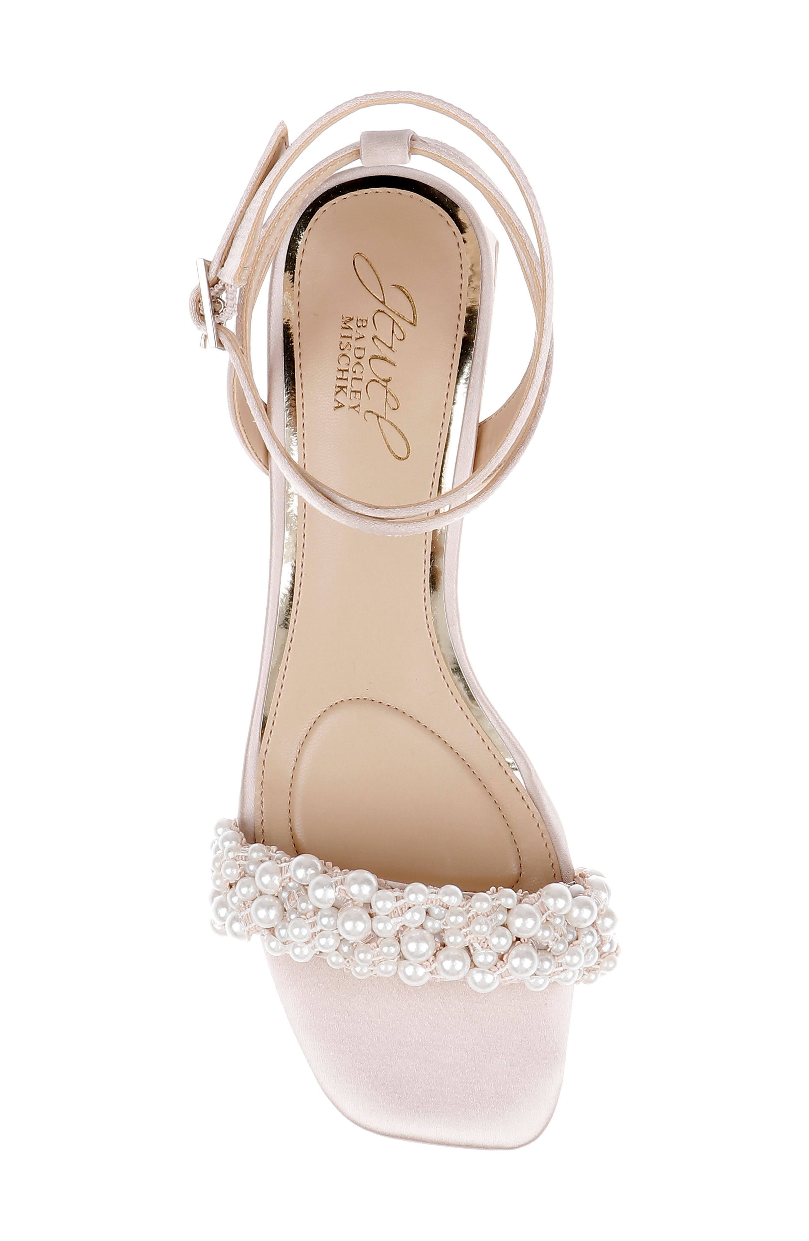 Payton Ankle Strap Sandal, Alternate, color, CHAMPAGNE SATIN