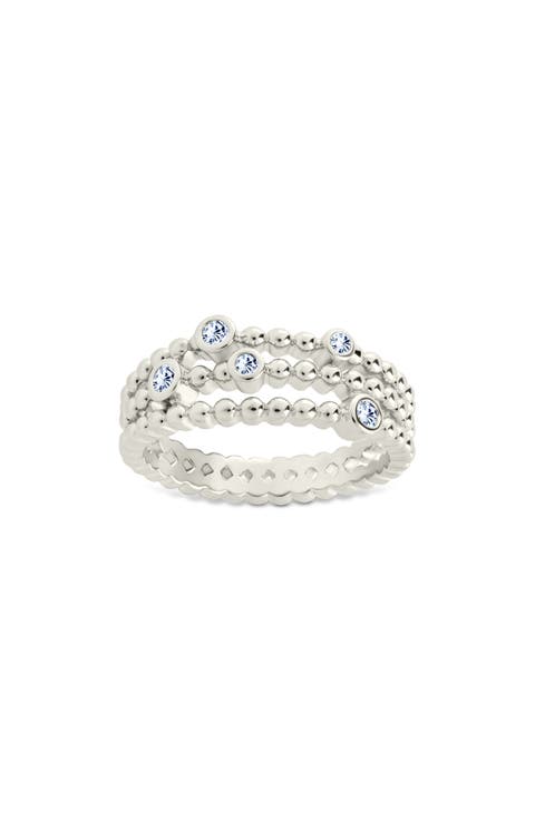 Ramona Cubic Zirconia Bubble Triple Band Ring