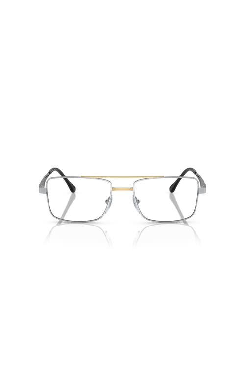 Sferoflex 56mm Square Optical Glasses In Metallic