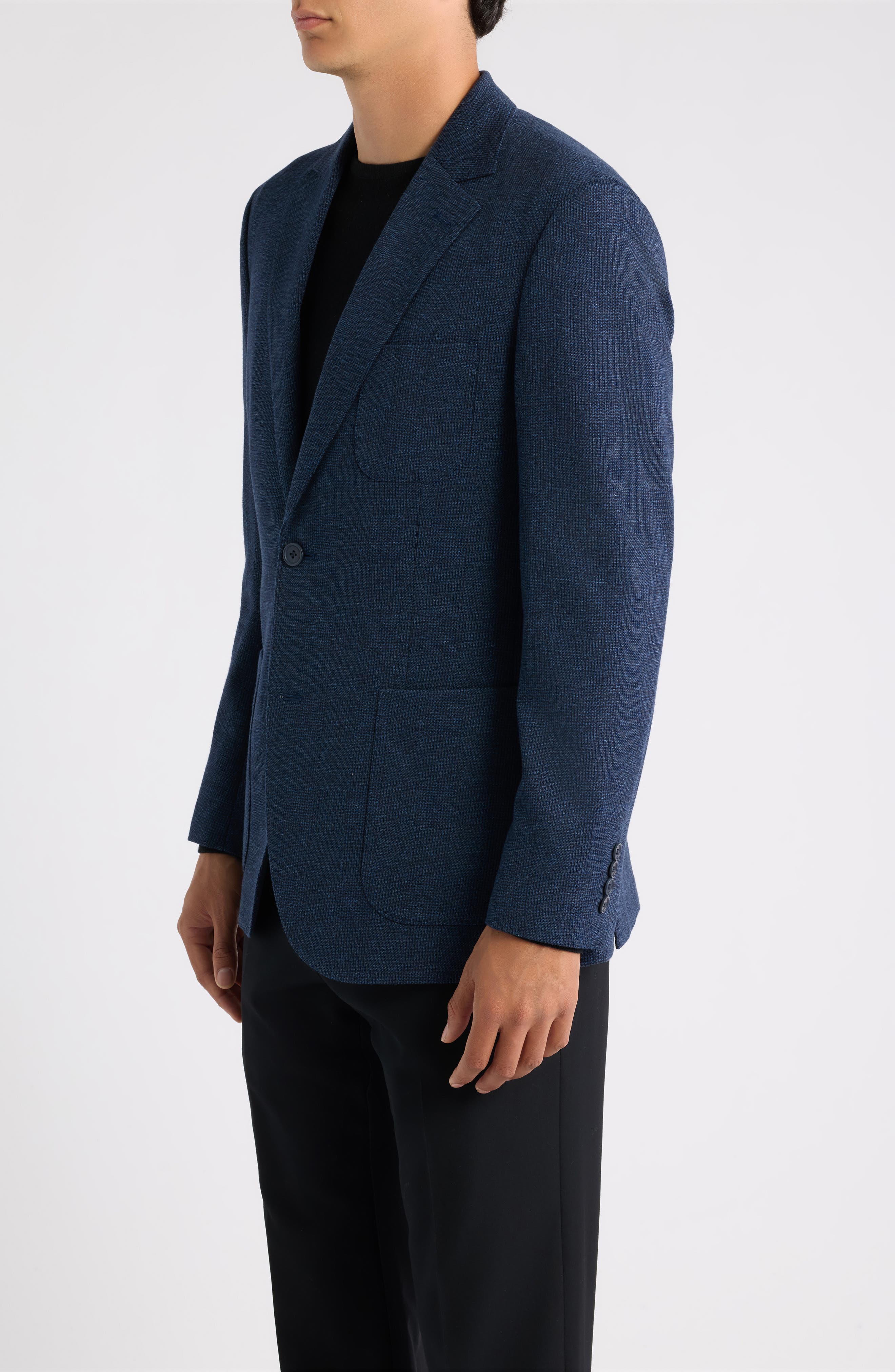 Nordstrom Henrik Shadow Plaid Knit Sport Coat (Men) | Nordstrom