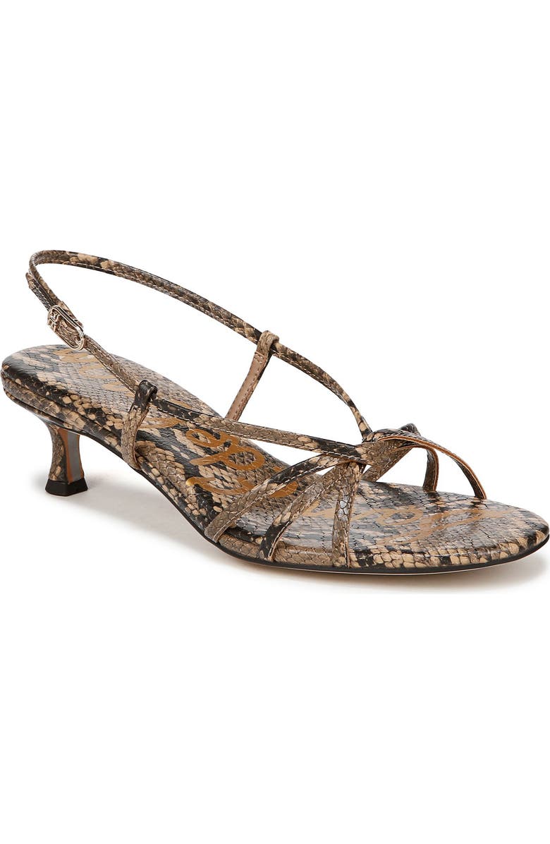 Sam Edelman Cressa Slingback Kitten Heel Sandal, Main, color, Cyprus Tan