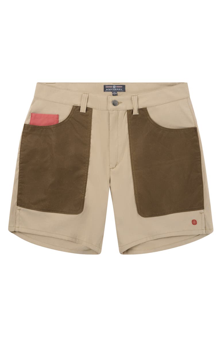 7incher Field Shorts, Main, color, Desert/Tan