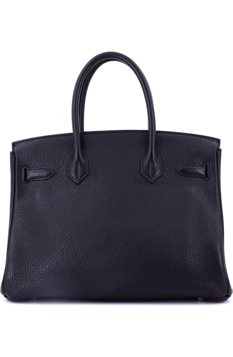 Pre-Owned Hermes Birkin Handbag Black Togo with Palladium Hardware 30, Alternate, color,