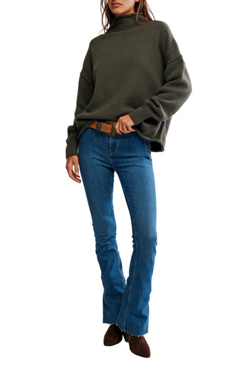 Free People Torres Turtleneck Sweater In Gray