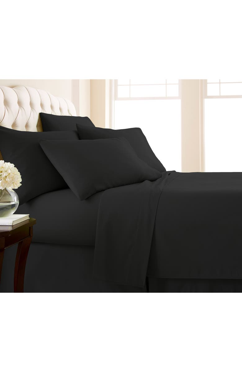 SOUTHSHORE FINE LINENS Vilano Springs Extra Deep Pocket Sheet Set, Alternate, color, Black