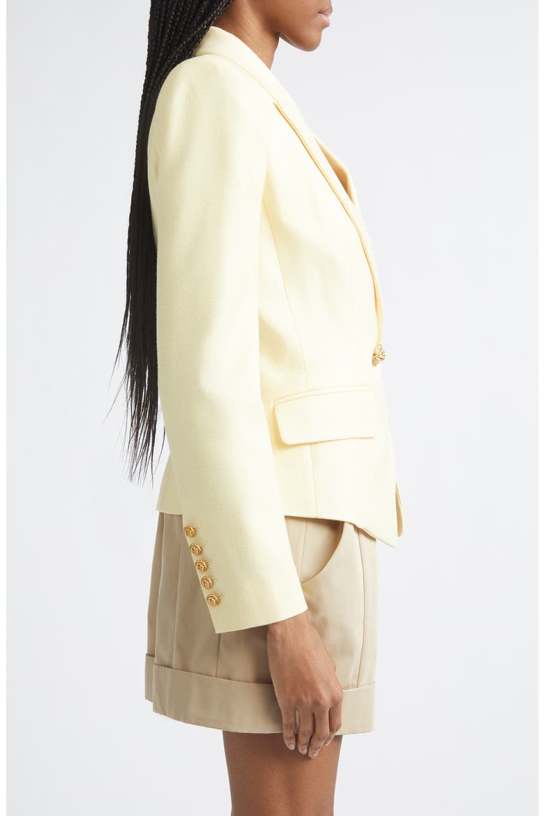 Double Breasted Natte Jacket, Alternate, color, 1GD PALE YELLOW