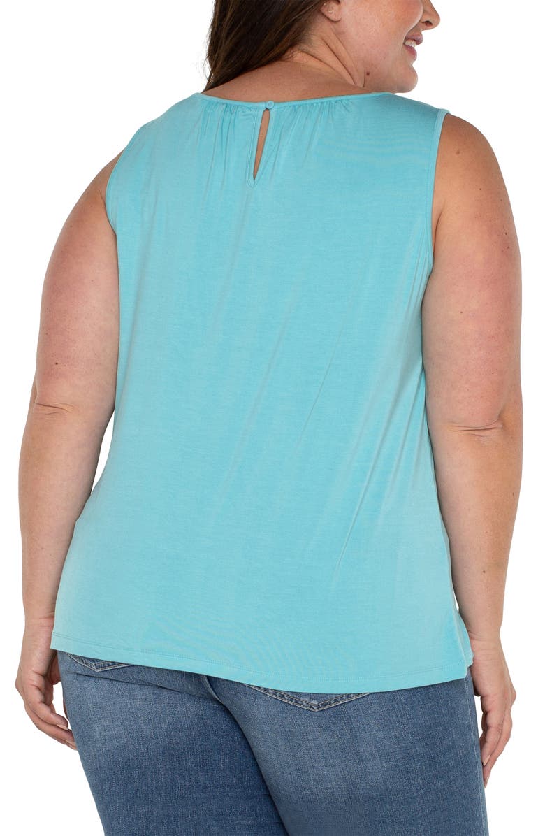 Liverpool Los Angeles Sleeveless Top, Alternate, color, Turquoise Tide
