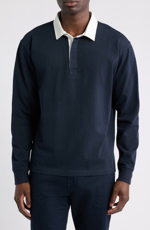 Striped Long Sleeve Rugby Shirt