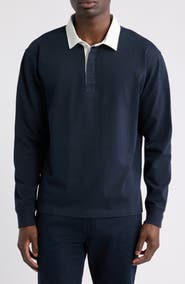 Flint & Tinder by Huckberry Striped Long Sleeve Rugby Shirt