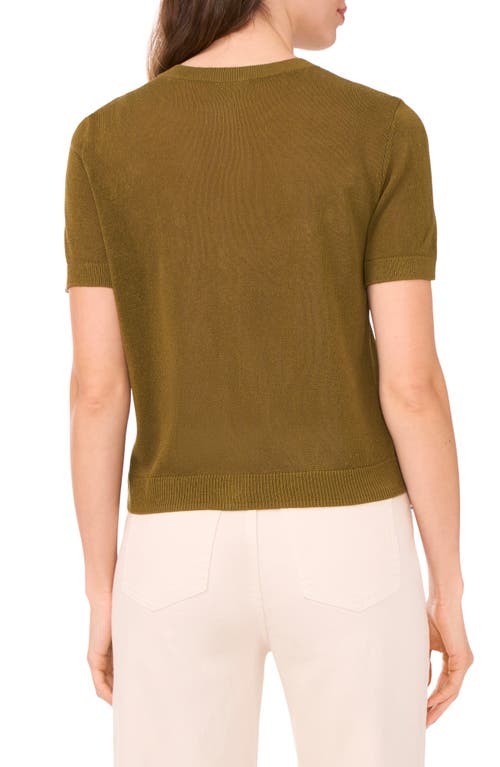 Halogenr Halogen(r) Short Sleeve Button-up Sweater