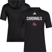 adidas Men's adidas Black Louisville Cardinals 2025 AREOREADY Sideline Training Hooded T-Shirt