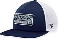 MAJESTIC Men's Majestic Navy/White New York Yankees Foam Trucker Snapback Hat