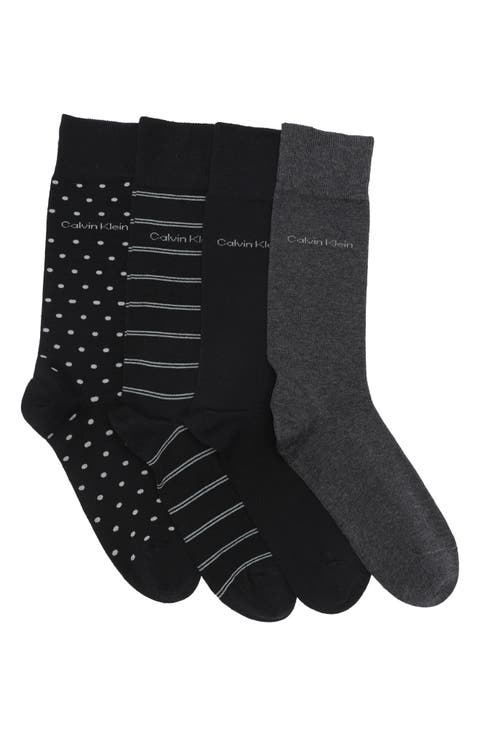 4-Pack Dress Crew Socks