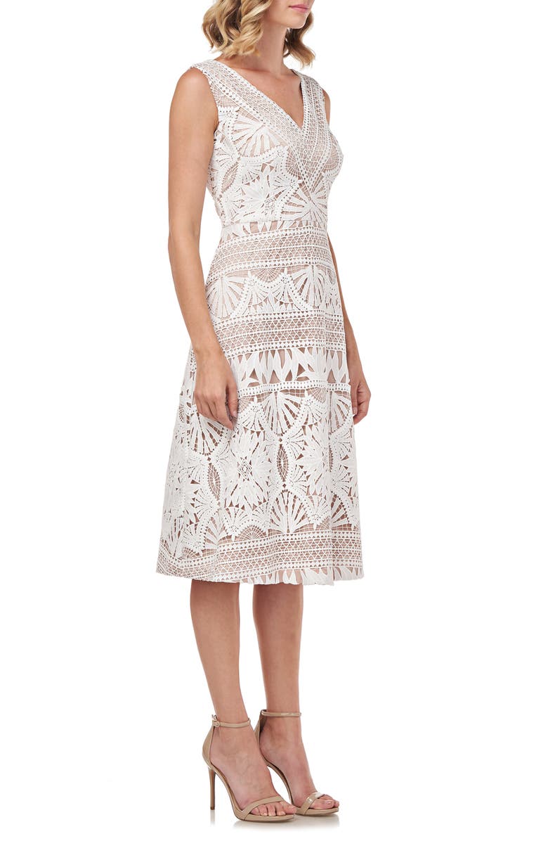 Kay Unger Priscilla Lace Midi Dress | Nordstrom Kay Unger Priscilla Lace Midi Dress | Nordstrom