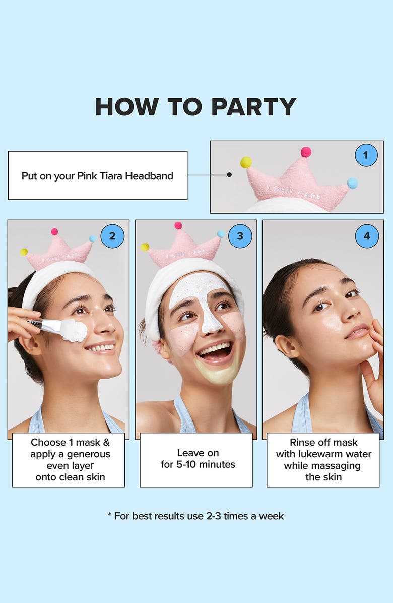 I DEW CARE Scoop Party Mask Set, Alternate, color, 