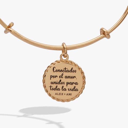 Alex And Ani Mamá Charm Bangle Bracelet In Gold
