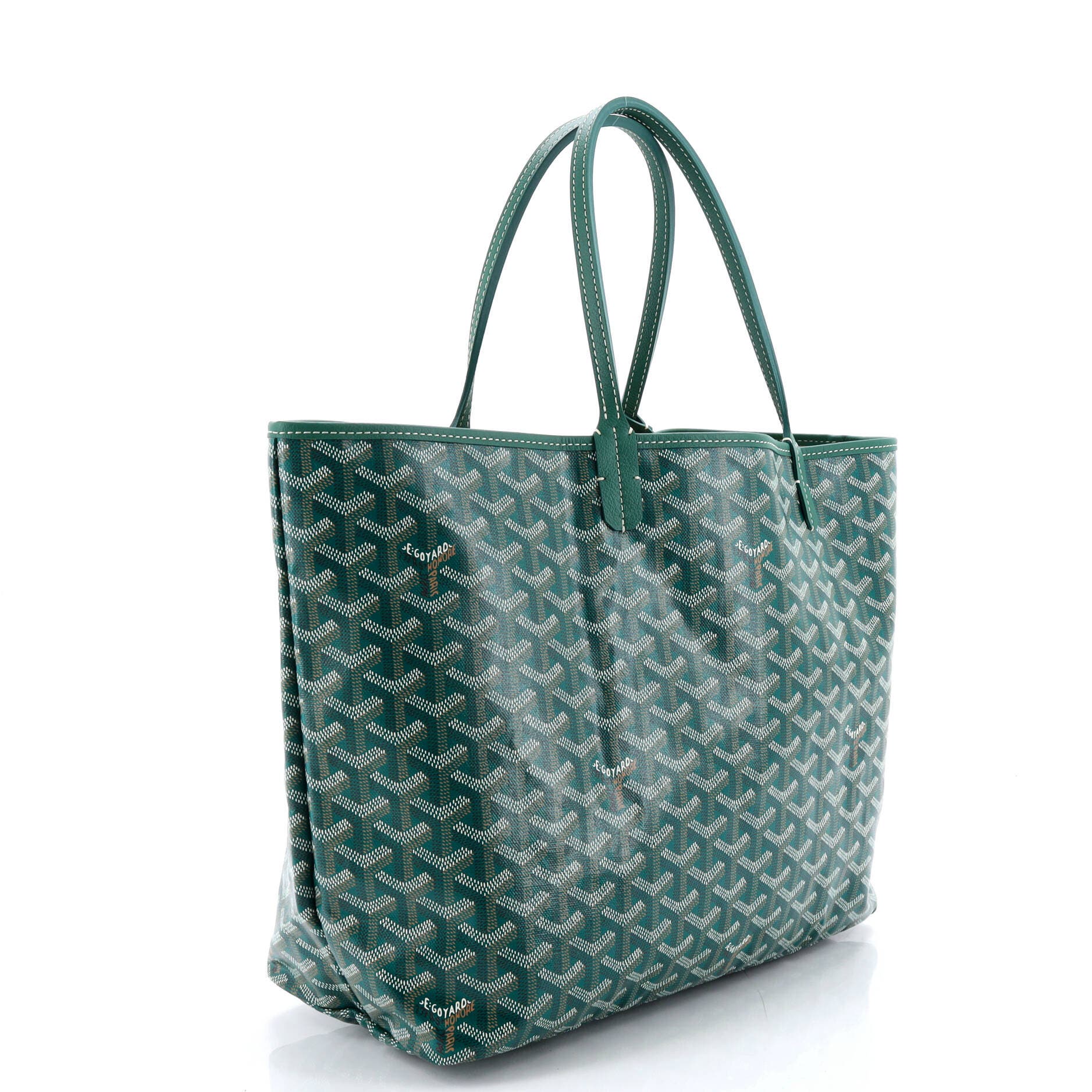 Pre-Owned Goyard Saint Louis Tote Coated Canvas PM, Alternate, color, Green