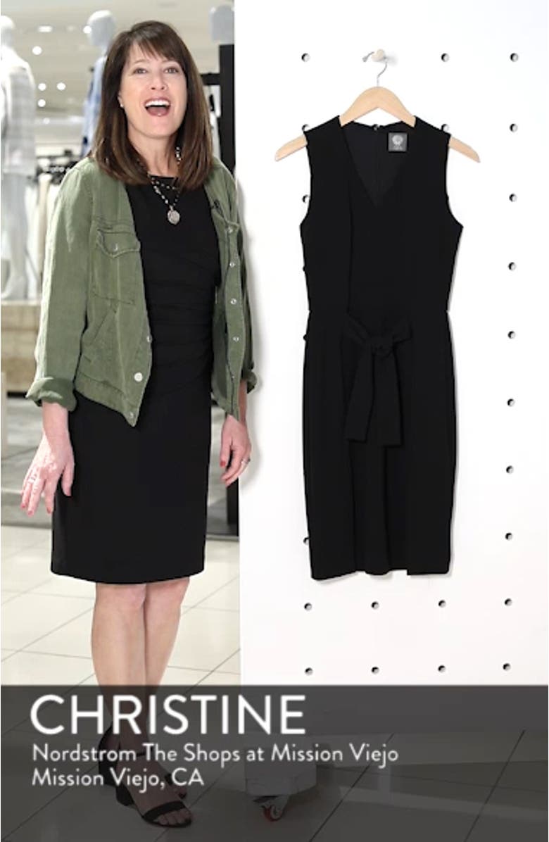 Scuba Crepe Sheath Dress, sales video thumbnail