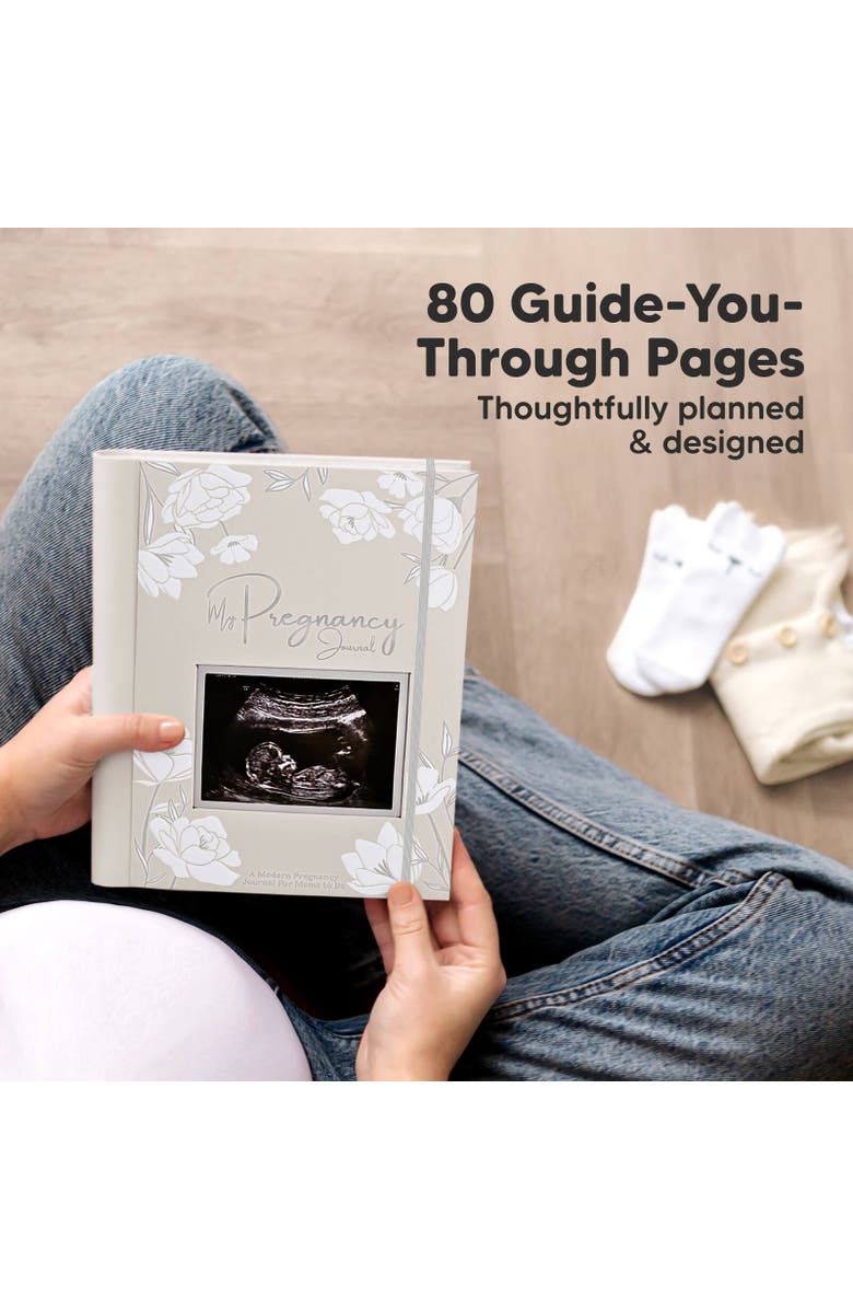 KeaBabies Blossom Pregnancy Journal, Alternate, color, Clay