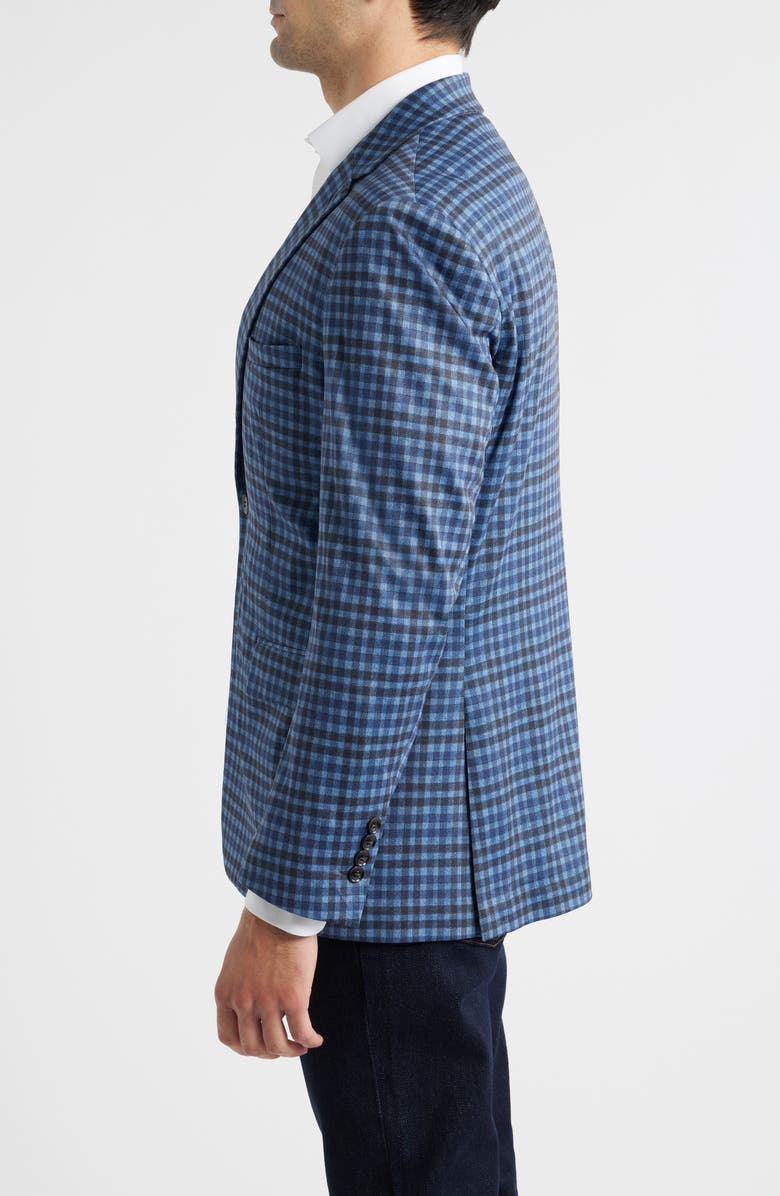 DANIEL HECHTER Blue Check Knit Sport Coat, Alternate, color, Blue