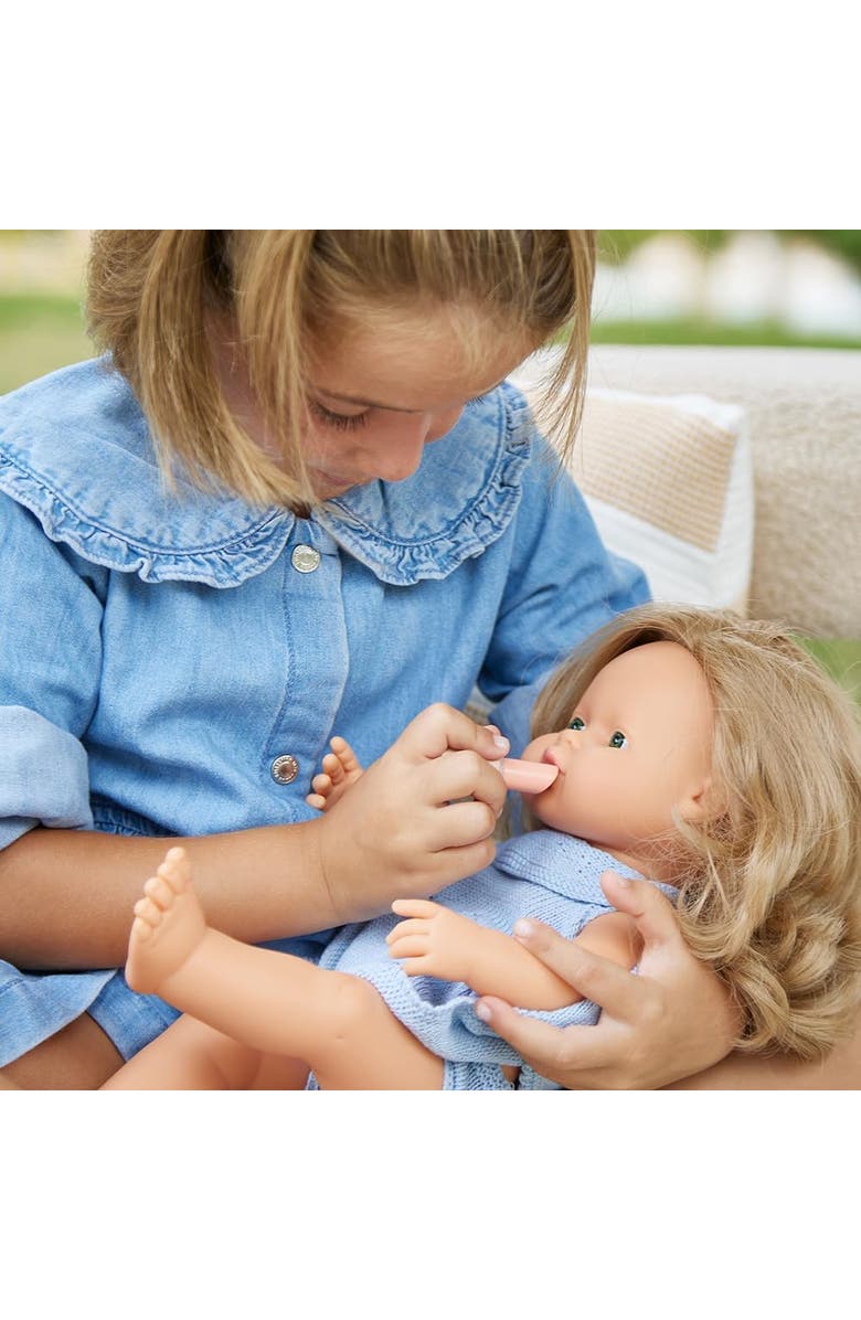 Miniland Wooden Beauty Set Doll Accessory Play Set, Alternate, color, Beige Multi