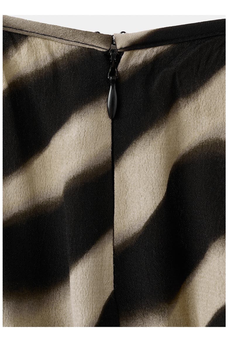 Zebra Print Straight Leg Pants, Alternate, color, BLACK