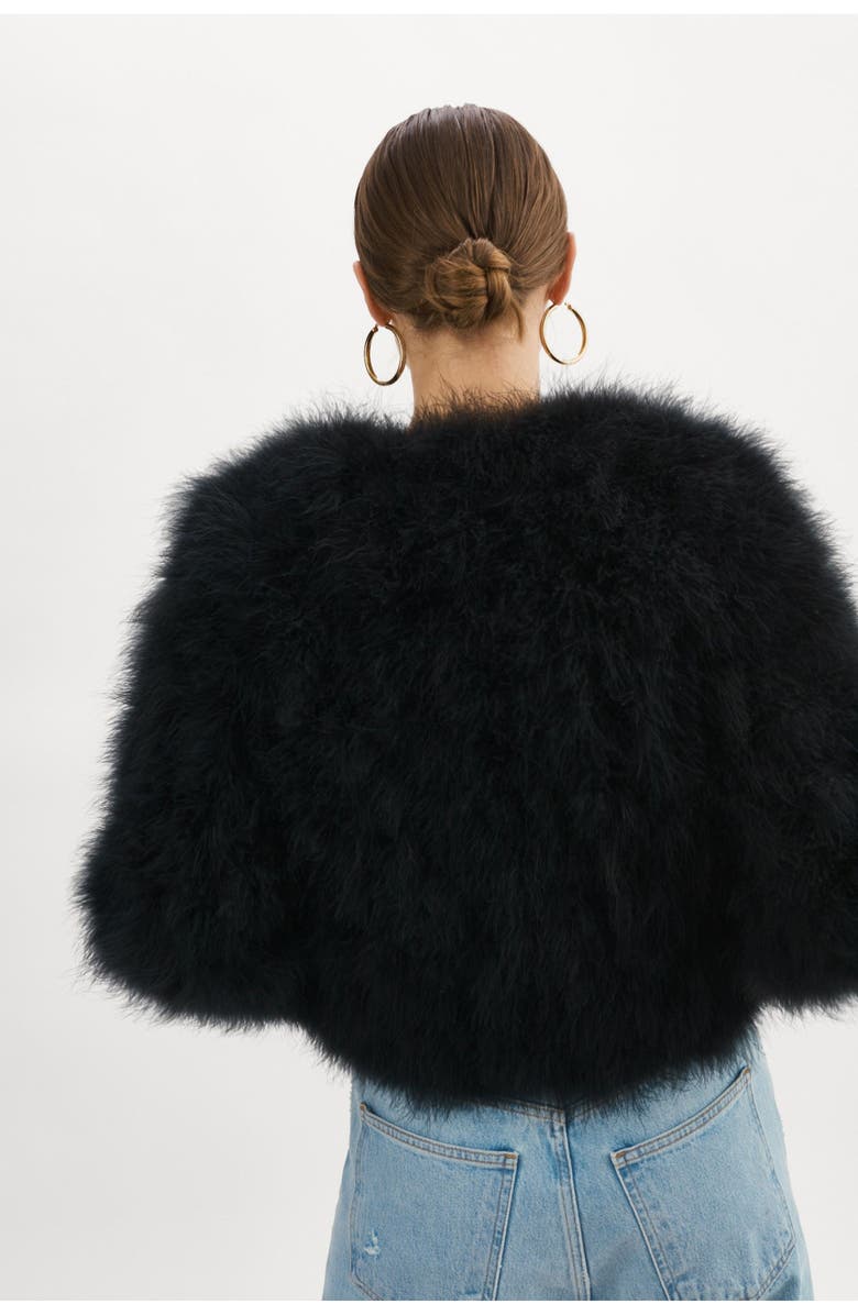 LAMARQUE Deora | Feather Jacket, Alternate, color, Black