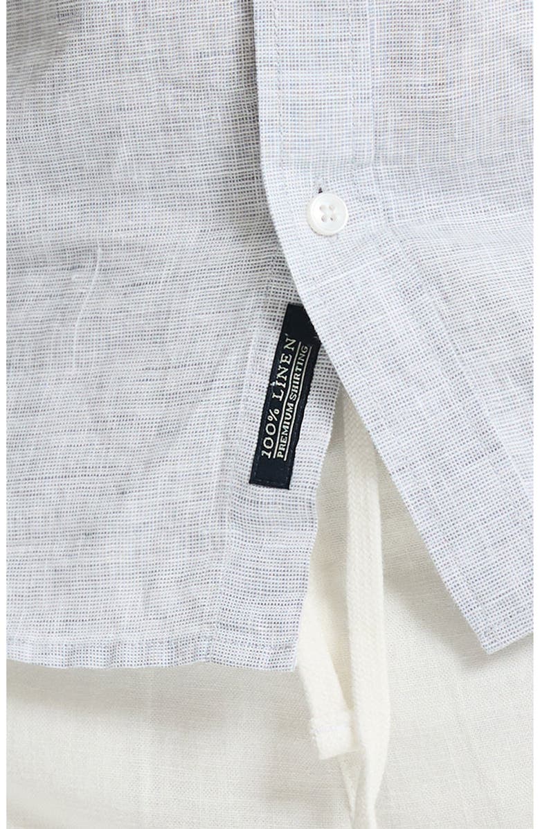 JACHS Linen Button-Down Shirt, Alternate, color, Grey