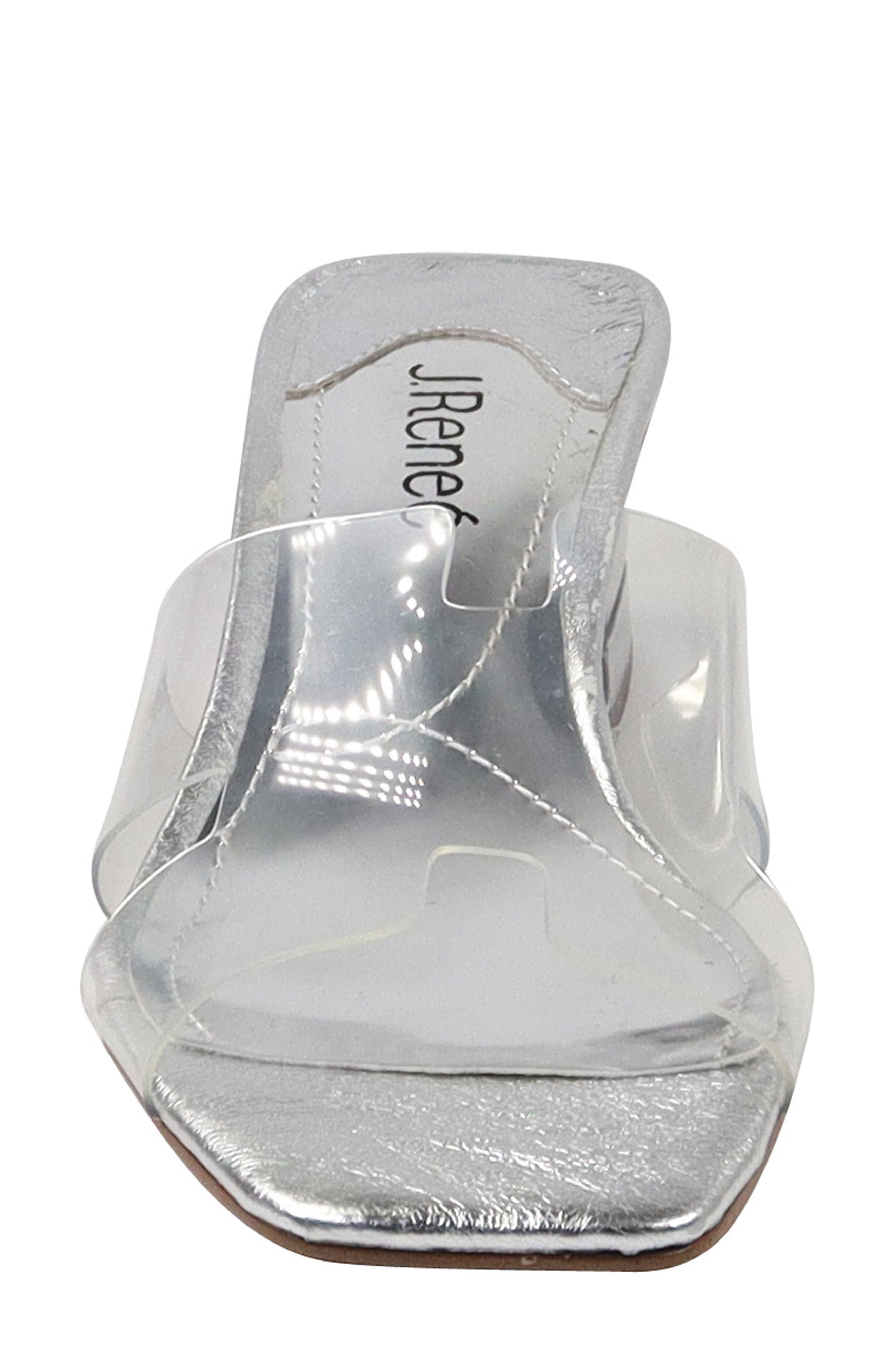 J. Reneé Rafaela Sandal, Alternate, color, Clear/ Silver