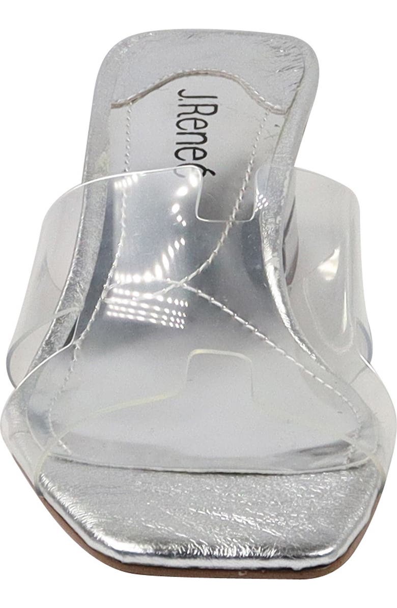J. Reneé Rafaela Sandal, Alternate, color, Clear/ Silver