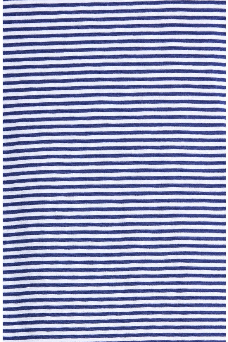 Striped Bateau Neck Boxy Organic Cotton Top, Alternate, color, INFINITY