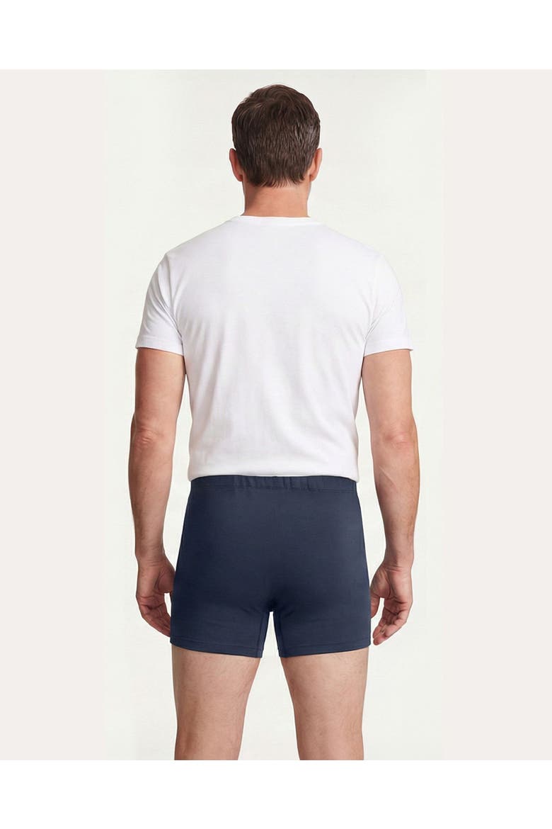 Mens Soft 100% Organic Cotton Boxer Briefs, Alternate, color, Navy
