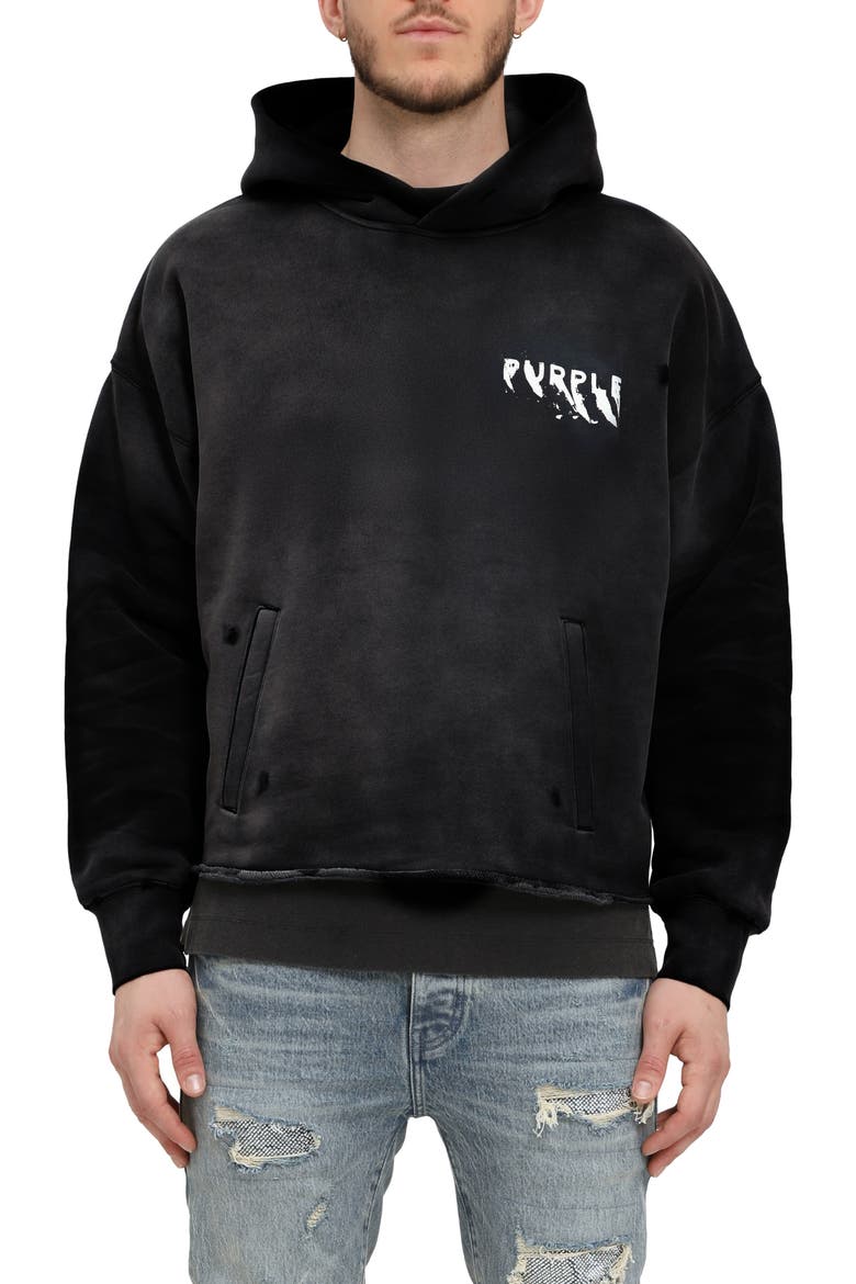 Heavyweight Fleece Hoodie, Main, color, BLACK