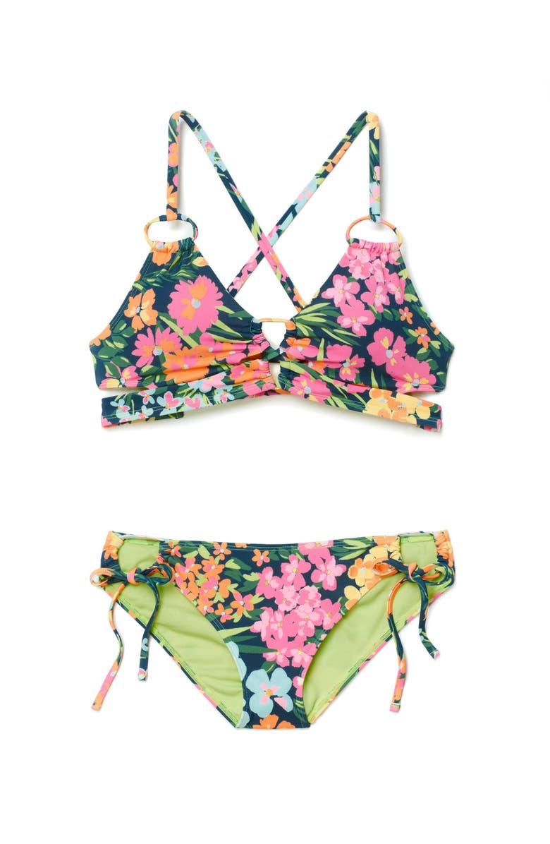 Adore Me Tatiana Swimwear Bra, Alternate, color, Floral Blue