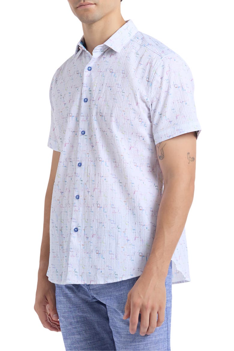 Kingshold Short Sleeve Button-Up Shirt, Alternate, color, MULTI