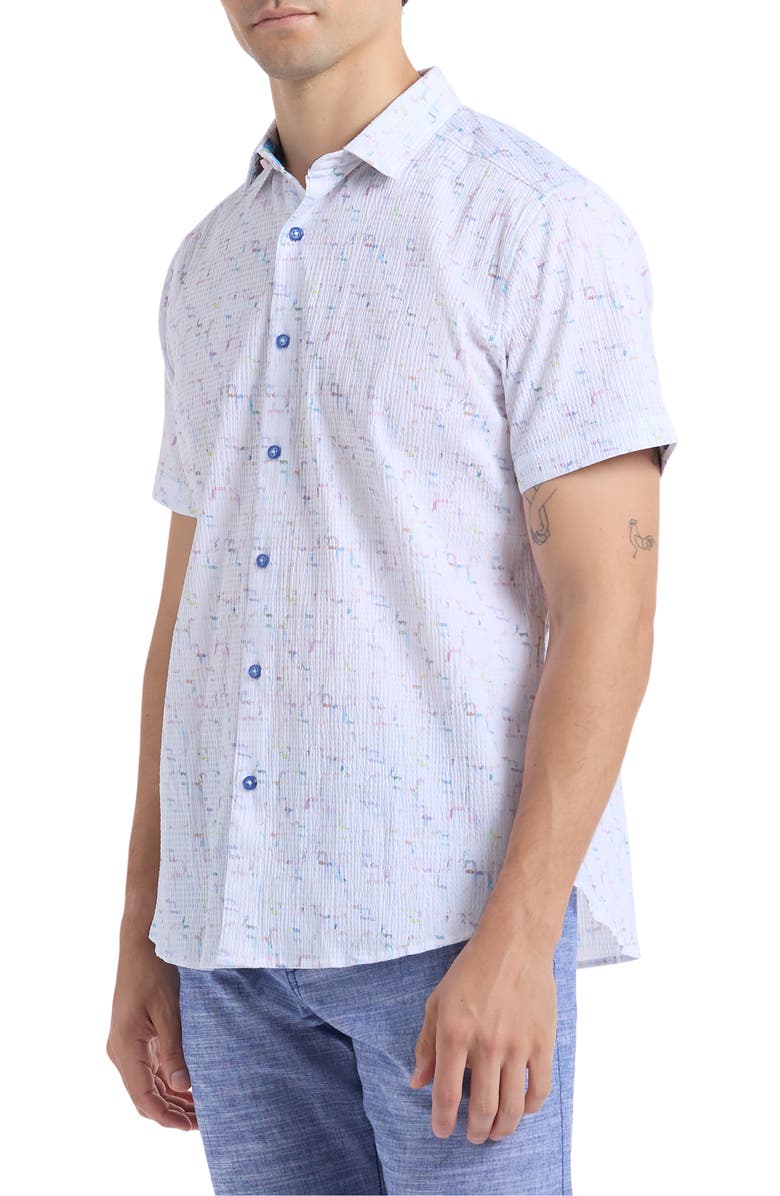 Robert Graham Kingshold Short Sleeve Button-Up Shirt, Alternate, color, Multi
