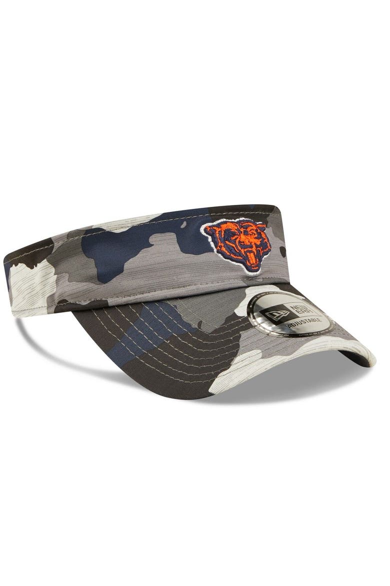 Men's New Era Camo Chicago Bears 2022 NFL Training Camp Official Mascot Adjustable Visor, Alternate, color, Camo