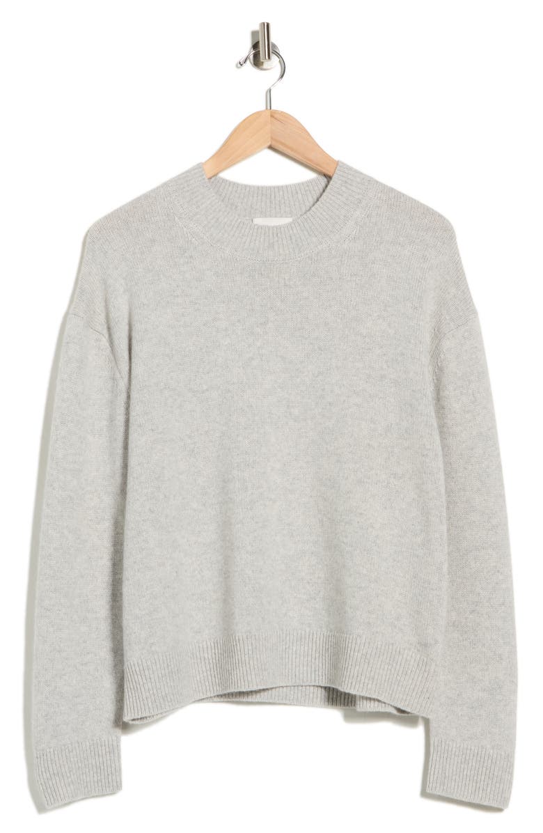 TWP Cashmere Crewneck Sweater, Alternate, color, Heather Grey