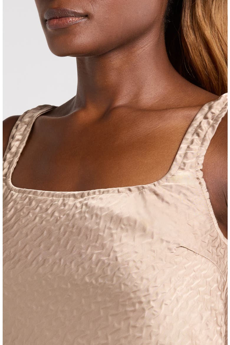 Textured Satin Tank, Alternate, color, CHAMPAGNE