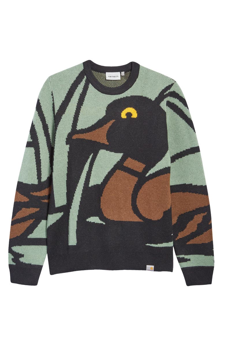 Carhartt Work In Progress Duck Pond Wool Blend Sweater, Alternate, color, 