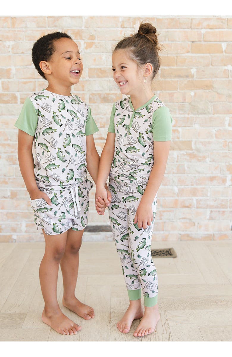 Charlie Lou Baby<sup>®</sup> Shorts & T-Shirt Set, Alternate, color, Green