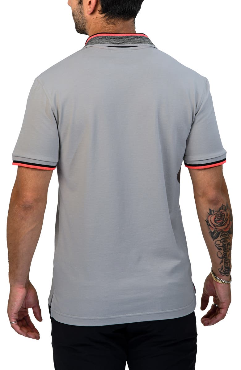 Maceoo Tippatch46 Piqué Polo, Alternate, color, Grey