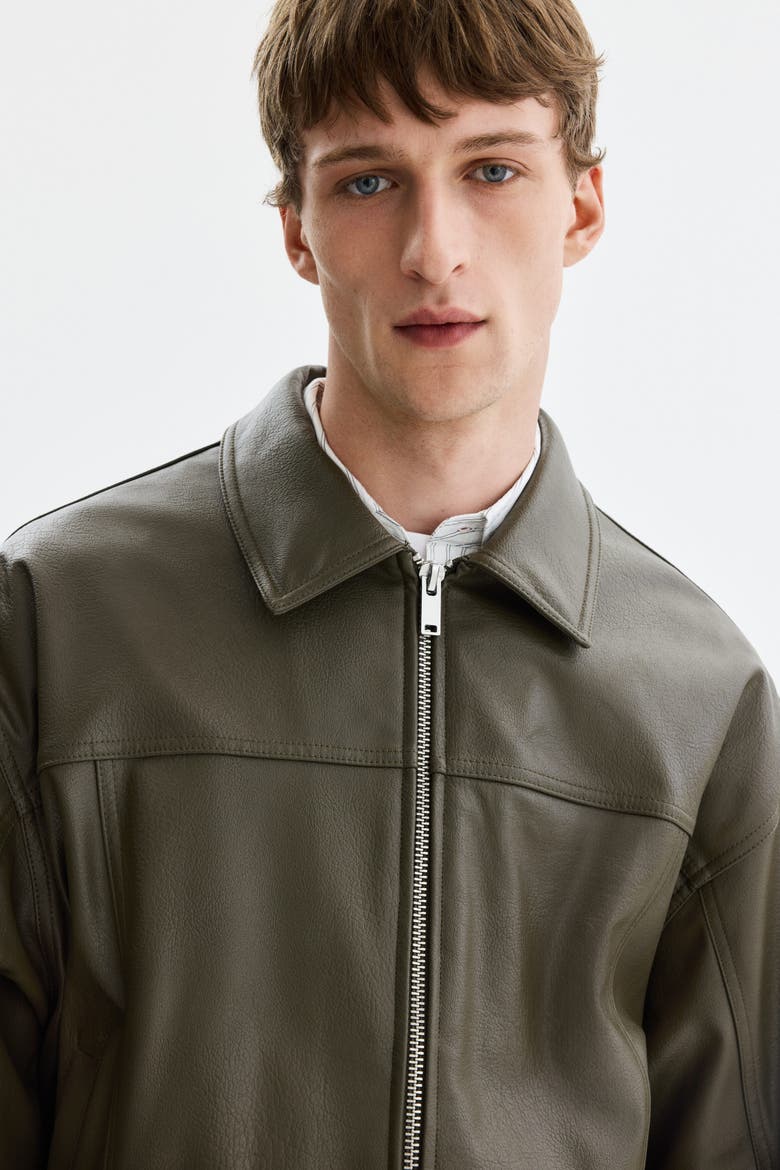 Coated Jacket, Alternate, color, Khaki green