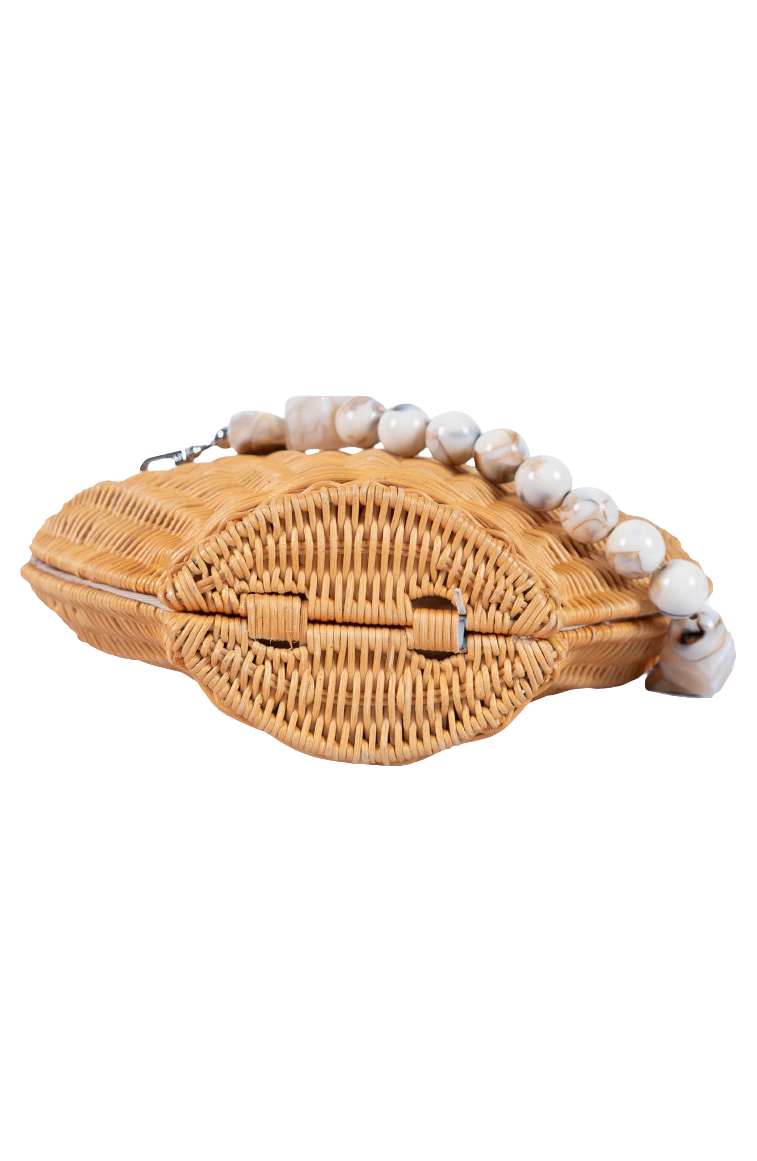Jelavu Shellie Shell Basket Bag, Alternate, color, Marble Natural