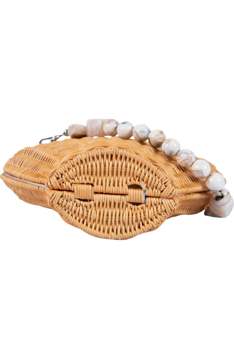 Jelavu Shellie Shell Basket Bag, Alternate, color, Marble Natural