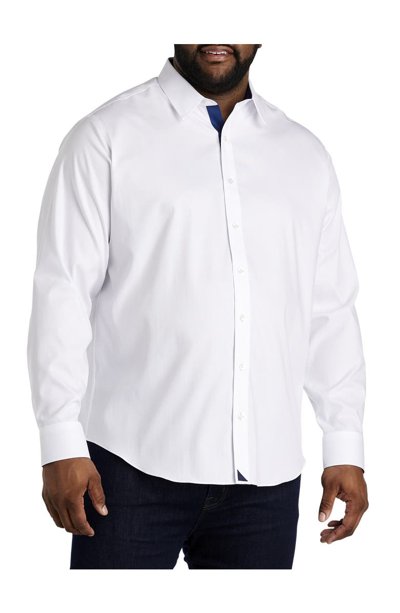 Untuckit Fit by Dxl Big & Tall Las Cases Special Sport Shirt, Alternate, color, White