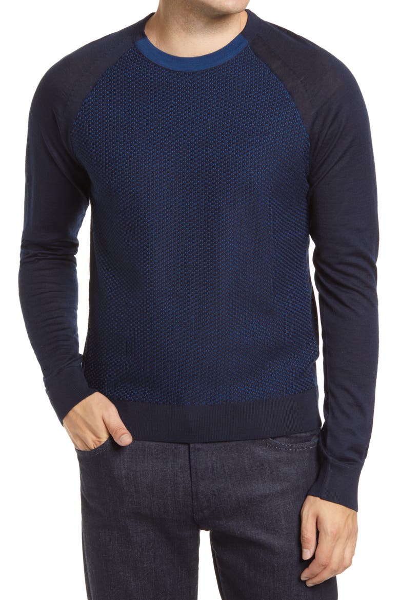 Tilton Crewneck Sweater, Main, color, NAVY