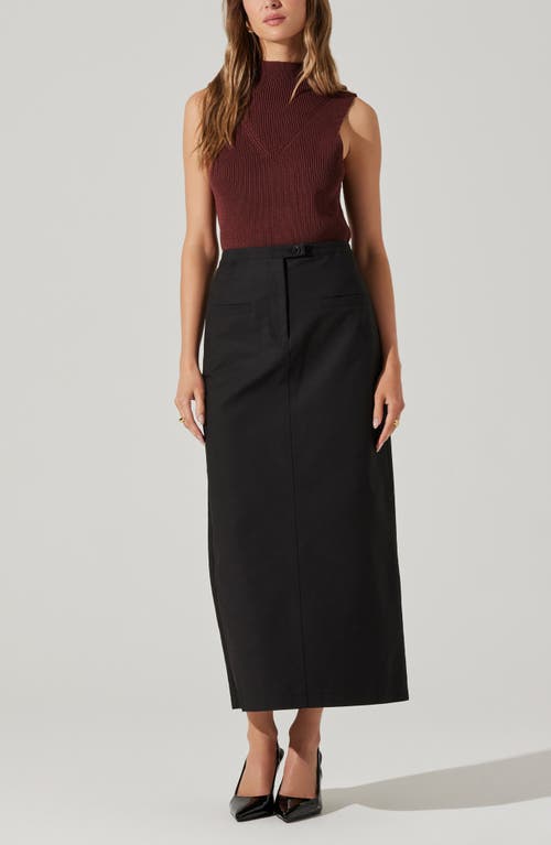 Astr The Label Zea Sleeveless Funnel Neck Rib Sweater In Purple