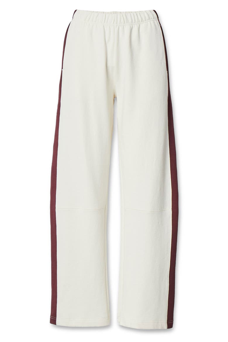 Everyday Terry Track Pants, Alternate, color, DARK RED MULTI